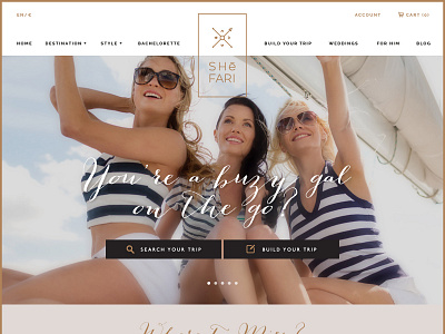 Shefari Luxury Travel Website design ui web design