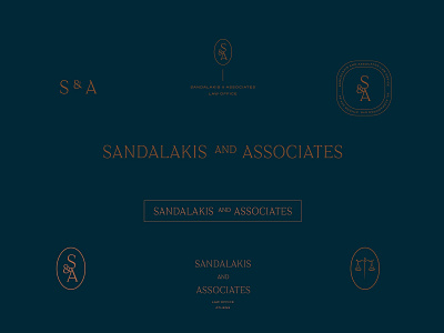 Sandalakis Law Office Branding branding logo