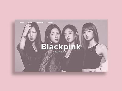 Blackpink driibbble blackpink photoshop uiux web design