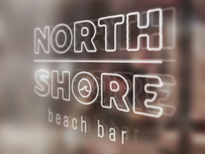 North Shore beach restaurant logo concept branding design graphic design logo vector
