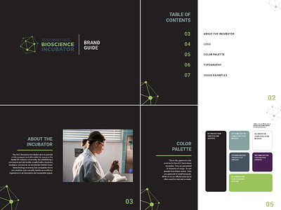 ACC BioScience Incubator Brand Guide design graphic design illustration logo ui vector
