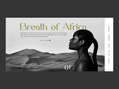 Breath of Africa clients creative design designers fonts graphicdesign minimal ui