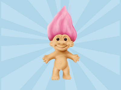 troll doll drawing