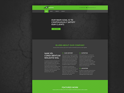 Dark Theme - Construction company construction dark theme landing page marketing mockup photoshop