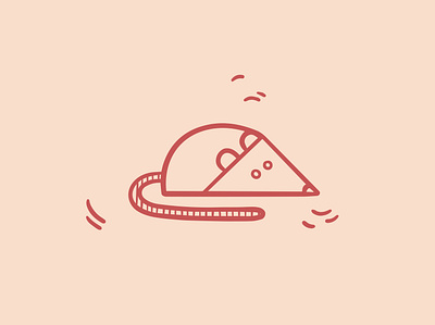 geometric icon: nyc rat design icon illustration logo vector