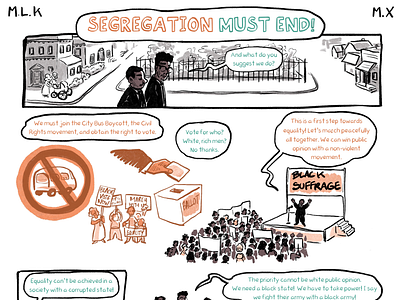 Segregation must end comic educational comic infographics