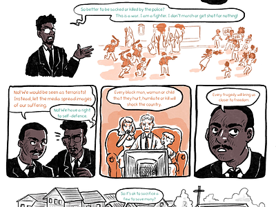 Segregation must end comic educational comic infographic