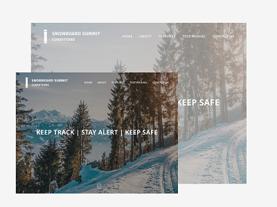 Snowboard Summit Conditions - Website adobe photoshop design dribbble sketch 3 snowboard snowboarding ui uidesign uiux ux uxdesign web design website design winter