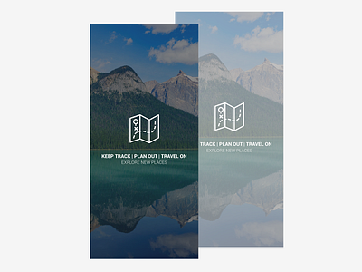 Keep Track | Plan Out | Travel On - Splash app app design design designer dribbble track travel ui uidesign uiux ux uxdesign