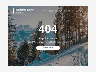 Snowboard Summit Conditions - Error Pages creative design dribbble flat interface minimal ui uiux ux web web design webdesign website website design