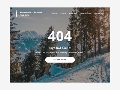 Snowboard Summit Conditions - Error Pages