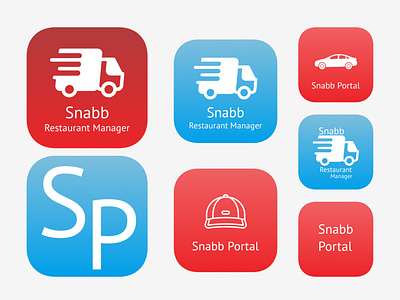 Snabb App Icons app app design app icon clean design dribbble graphic design minimal mobile app simple sketch 3 ui uidesign uiux user interface ux
