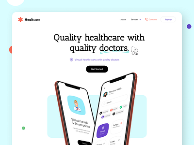 Doctor App UI designs, themes, templates and downloadable graphic