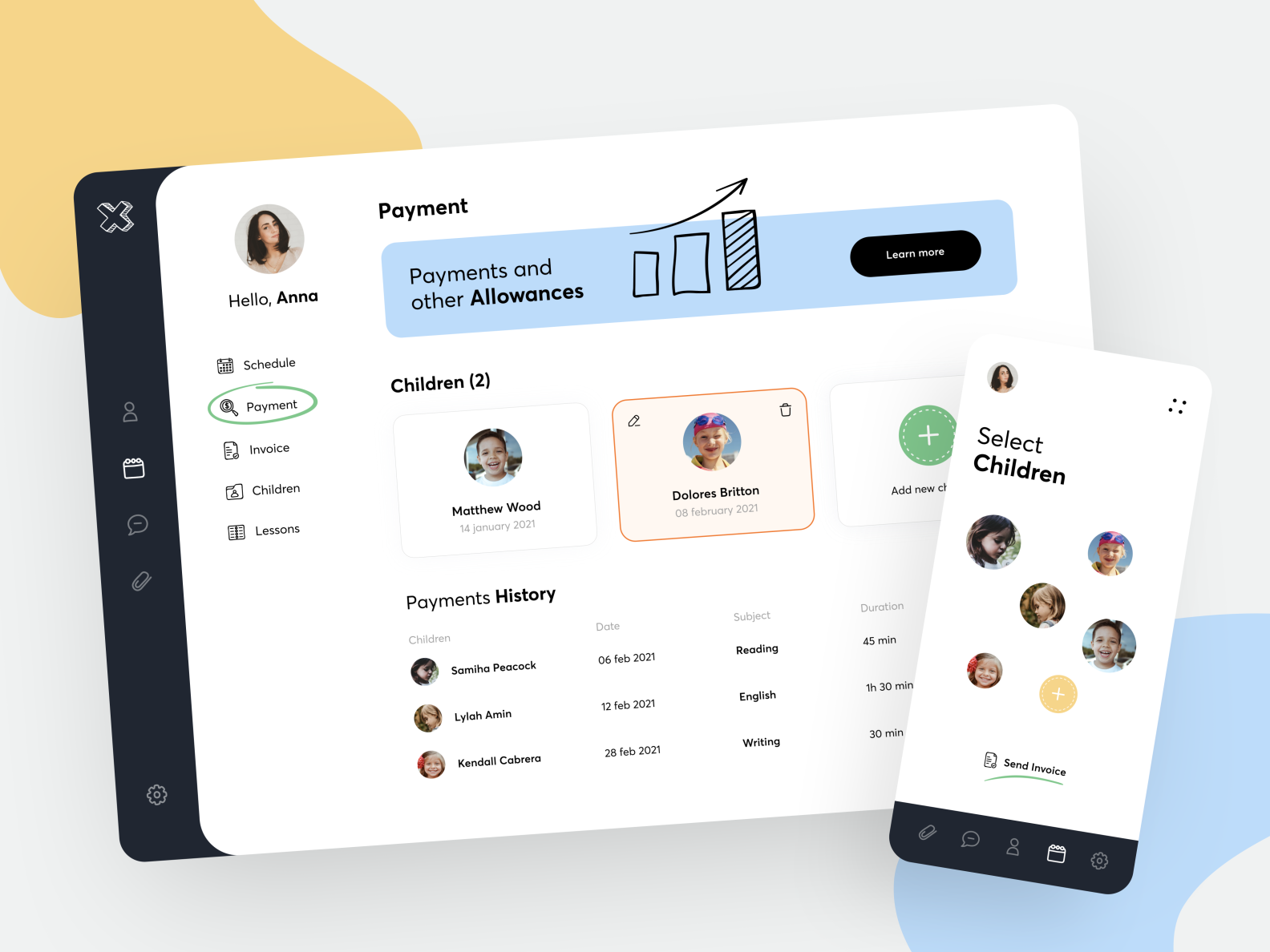 Online School-Q - Payment Dashboard by Sunday Crew on Dribbble
