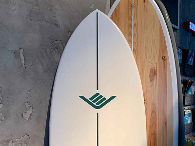 Shaka Surfboard branding graphic design mockup