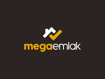 Mega Emlak Logo branding design graphic design logo vector
