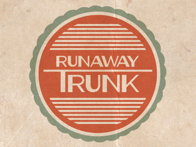 Runaway Trunk Final badge luggage travel trunk vintage