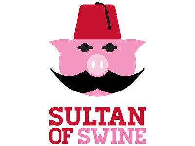 Sultan Of Swine barbecue bbq fez logo pig pork sultan swine