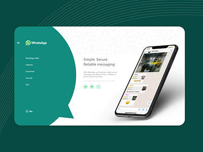 WhatsApp Home Page - Redesign