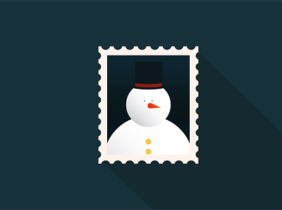 Snowman Stamp christmas christmas stamp christmas stamps design graphic graphic design illustration santa claus snowman stamp stamps vector