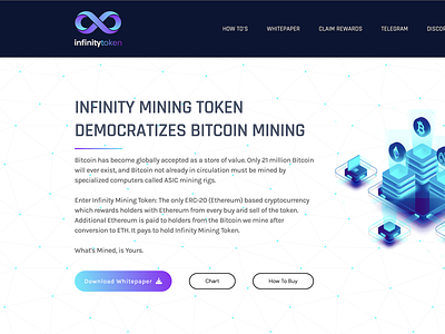Website Design for Infinity Mining Token branding design logo ui