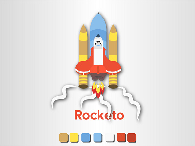 Rocket Logo | Clean Minimal Logo Design |