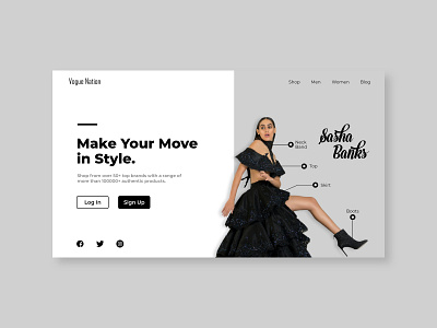 Fashion design web webdesign