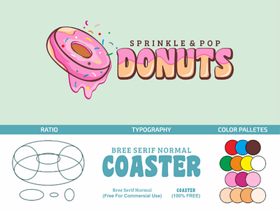 Donuts Logo brandmark logo branding