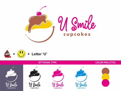 Cupcakes Logo brandmark logo branding