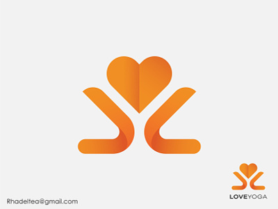 Love and Negative Space Y Logo branding design gradient healthcare letermarklogo logo logodesign logos love modern negative space logo negativespace orange oranges simple simple logo ui website y yoga