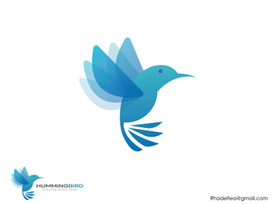 Bird logo bird logo blue branding company design elegant gradient graphic design logo logodesign logos modern ui