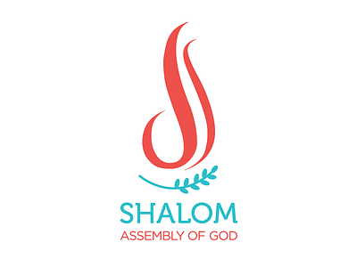 Shalom Assembly of God Church Logo assembly of god blue church holy fire icon logo peace red shalom vector