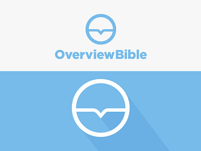 Logo Design for Overview Bible bible branding christian circle jesus logo over view speech bubble