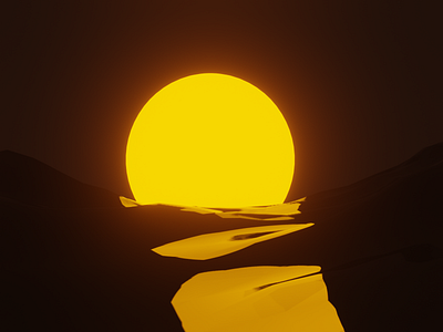 Sunset ☀️ blenderart