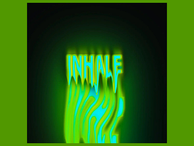 Inhale - Typography adobe photoshop typography