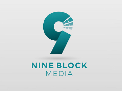 Nine Block Media Logo artwork branding design graphicdesign logo vector