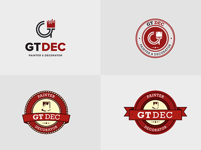 GT Dec Painter and Decorator Logo advert artwork branding design graphicdesign local