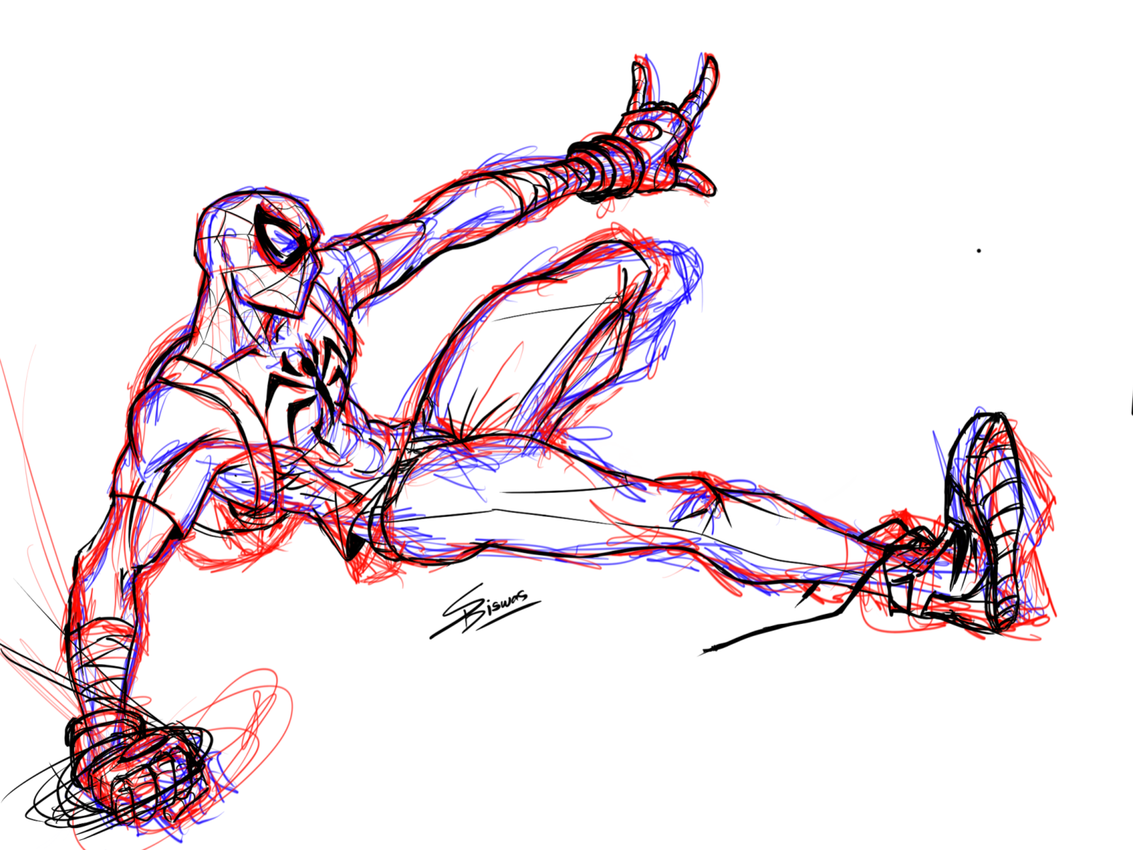 Draw your version of spiderman to be part of the spiderverse by  Alanarrieche | Fiverr