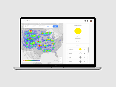 Forecast dashboard ui