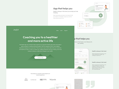 Joyful landing page