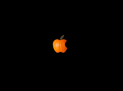Happy Halloween! apple design halloween logo pumpkin trick or treat