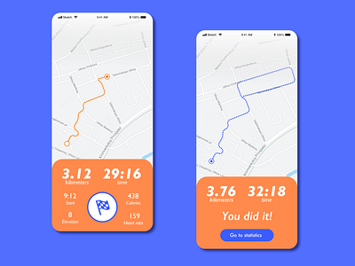 #DailyUI 020 - Location Tracker app daily 100 challenge daily ui dailyui location location tracker running running app tracker ui