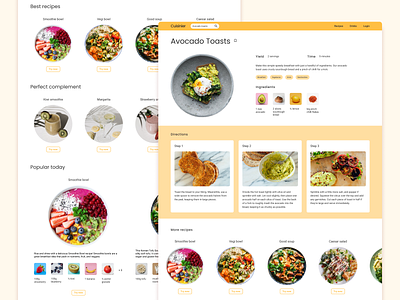 #Daily UI 040 - Recipe daily 100 challenge daily ui dailyui food interface recipe ui web