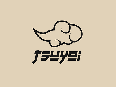Japanese Cloud - Tsuyoi branding cloud logo