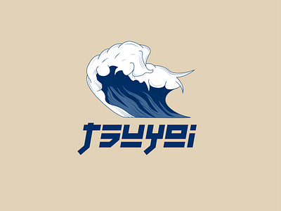 Japanese Wave - Tsuyoi branding japanese logo tsuyoi wave