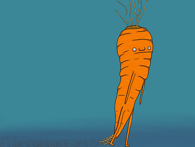 Carrot Boy carrot drawing illustration procreate
