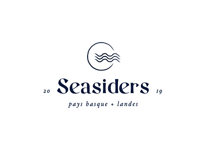 Seasiders Logo biarritz branding hossegor identity identity design landes logo pays basque sea lovers