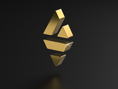 Logo 3d arnold gold logo still