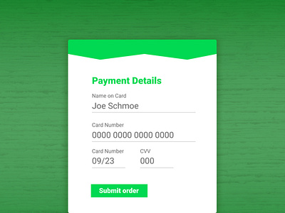 Daily UI #2 (Payment Details)