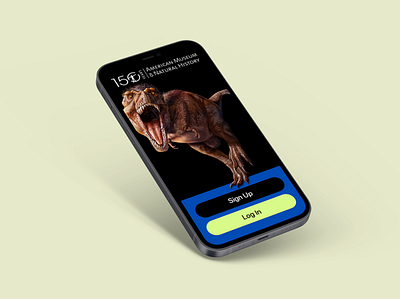 AMNH Launch Screen design mobile ui ux